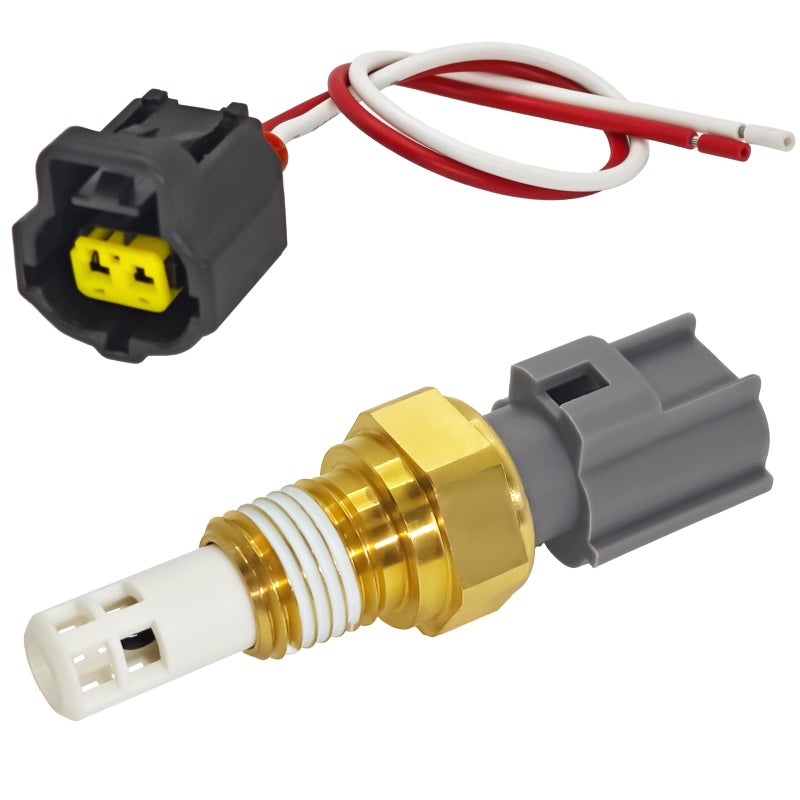 56027872 Intake Air Temperature IAT Sensor with Connector Pigtail Harness  Compatible for Chrysler Dodge Specific Vehicle Models Replaces 56027872 M56027872 AX49 SU3036